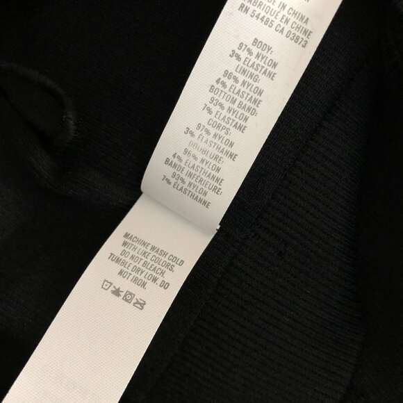 Offline by Aerie Bralette Crop Top Stretch Medium Support Ribbed V Neck Black S - Picture 4 of 5